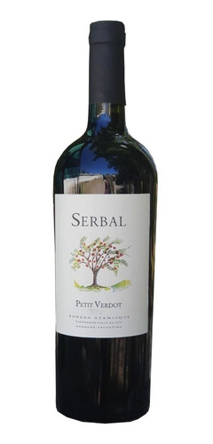 Vino Tinto Serbal Petit Verdot Bodega Atamisque. Recomendado