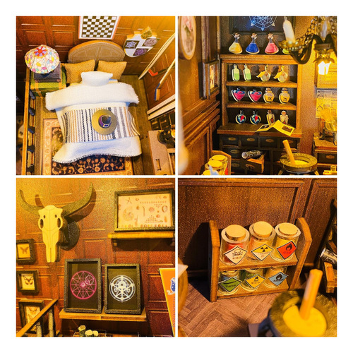 Mira Magic House Book Nook Sujeta Libros Para Armar