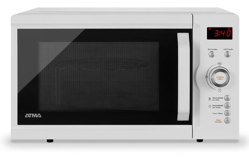 Microondas Grill Atma Easy Cook Md1723gn Blanco 23l 220v