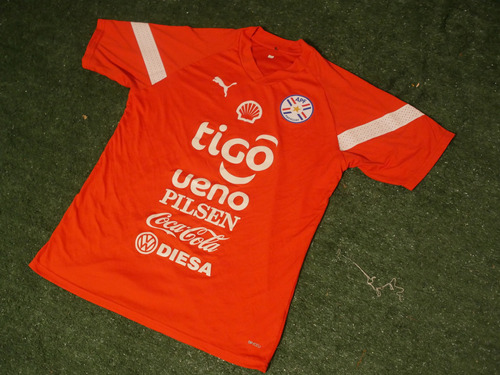 Camiseta Entrenamiento Puma Paraguay  Utileria Talle L Roja
