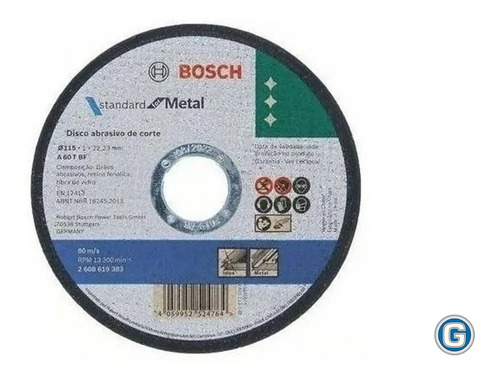 Disco Corte Bosch 115x1 Metal Caja X50 Amoladora Sim Tyrolit