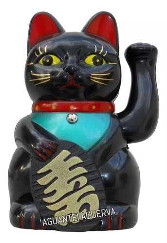 Gato Negro De La Suerte (Maneki-neko) 11cm