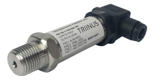 Transmissor De Pressão Ip65, 0...20bar, 4...20ma, 1/2 Npt