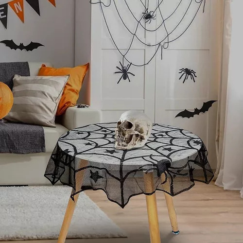Decoraciones Como Pegatinas Y Manteles De Halloween