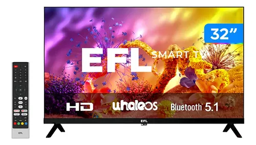 Smart TV EFL 32" HD com Wi-Fi e Bluetooth