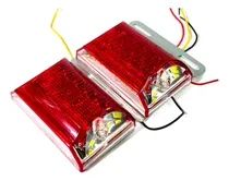 Comprar Faroles Leds Luces Traseros Trailer Camion 24v .x2 Rojos R14