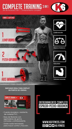 Set De Entrenamiento Completo 3 En 1 K6