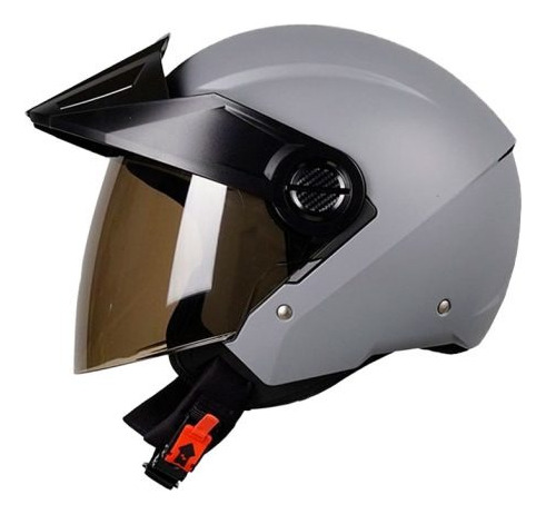 Casco De Moto Semi Integral Ich 102 Solid Gris