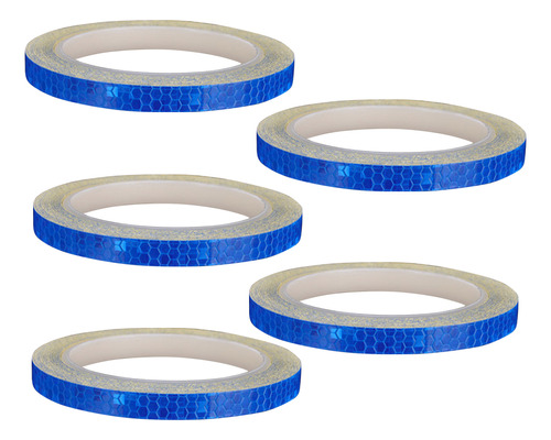 Pegatinas Reflectantes Azules Para Ruedas, 5 Piezas, Accesor