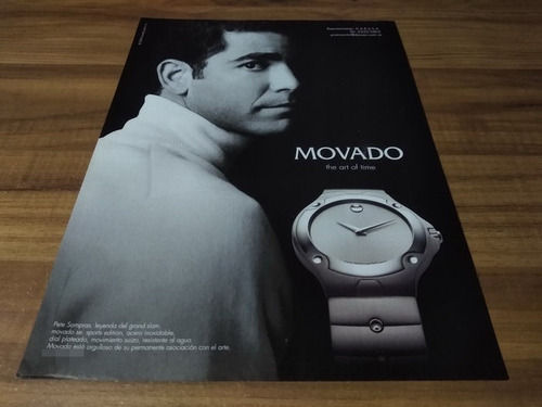 (pg584) Publicidad Pete Sampras * Movado (Usado)