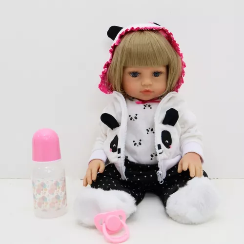 Roupinha de Pandinha Infantil Bebe Boneca Reborn - Malki toys