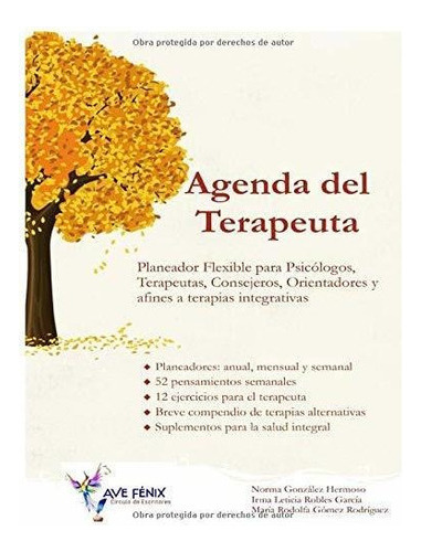 Libro : Agenda Del Terapeuta Planeador Flexible Para... 