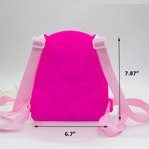 Mochila Nina Silicona Pop Bag - Rosa