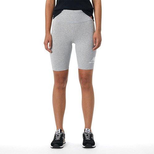 Short New Balance Essentials Para Mujer-gris Claro