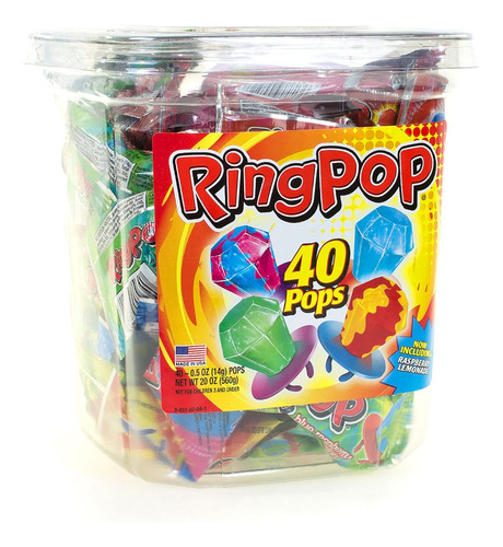 Candy Ring Pops (40 Unidades)