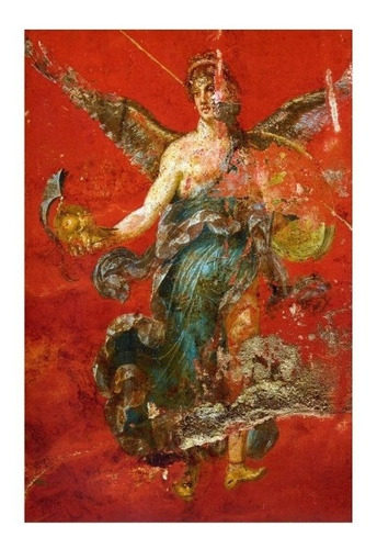 Pintura Pompeyana 4 Estil Roja - Obras Maestras- Cuadro Arte