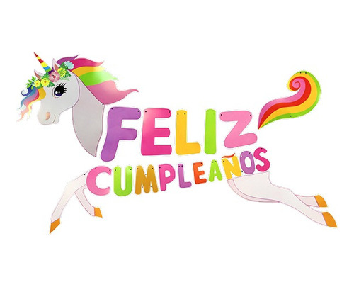 Guirnalda Banner Feliz Cumpleaños Infantil 3 Metros