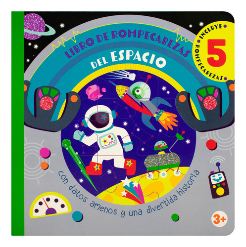 Libro De Rompecabezas Del Espacio / Pd., De Silver Dolphin. Editorial Silver Dolphin Infantil, Tapa Dura, Edición 01 En Español, 2023