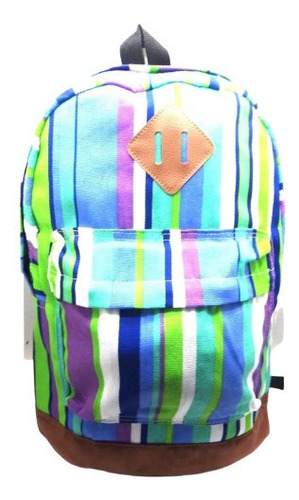 Bolso Morral Universitario Colegial Estilo Jansrt Rayas Past