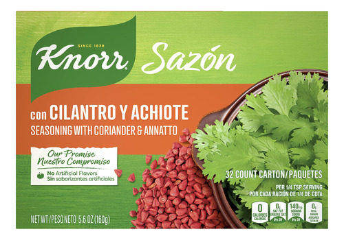 Knorr Sazon Condimento Sabroso Para Salsa, Carne, Aves, Pesc