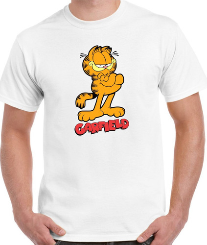 Playera Para Caballero Garfield Talla Xxl Y Xxxl