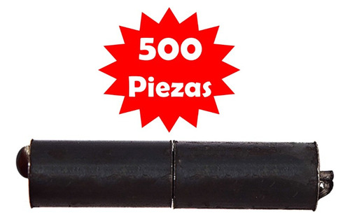 Bisagra Tubular Negra 1/2  500 Pza (bis-t12)