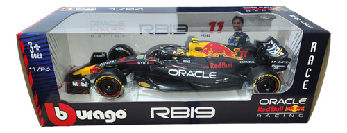 Burago Redbull F1 Rb20 Coche Sergio Pérez Fórmula 1 1:43 Azul