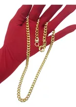 Comprar Cadena  Cubana De 60 Cm Enchapada En Oro 18k Con Sello