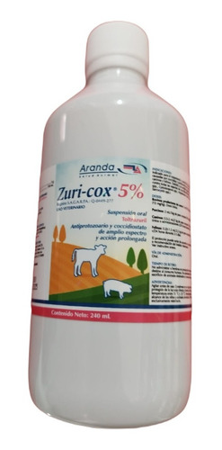 Zuri-cox 5% Toltrazuril Suspensión Oral Coccidias * 240 Ml *
