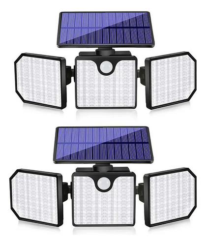 Luz Led Com Sensor De Movimento Solar De 230 Led, 2200 Lm,