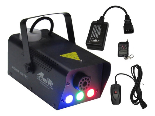 Maquina De Humo Gbr Konor Con Led Inalambrico + Cable