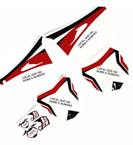 Kit adesivo moto cross trilha honda crf 230 2015 0,20mm 120 em Brasil