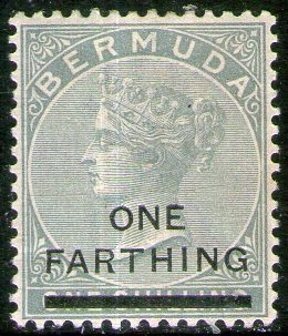 Bermudas Sello Nuevo Reina Victoria Revalorizado X 1f. 1900