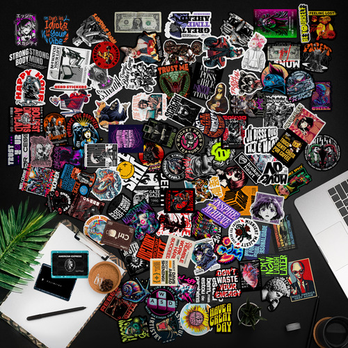 Sticker Box Black Edition | Nerd Stickers