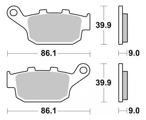Pastilla Freno Trasera Para Lifan Kpt-200 Sinterizada