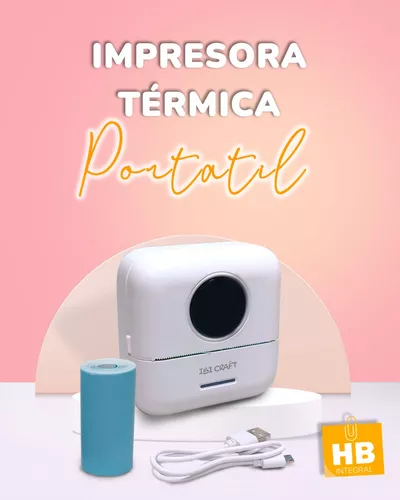 Mini Impresora Térmica Portátil Ibi Craft Incluye Rollo