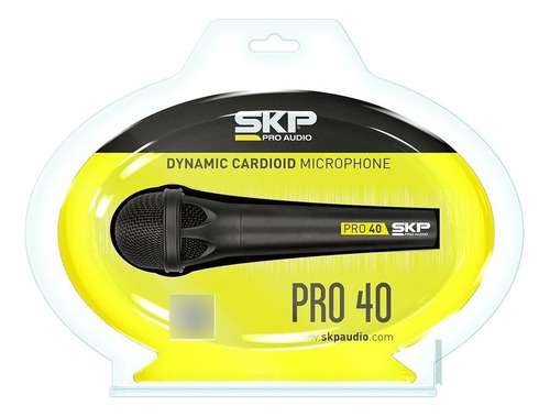 Microfone Skp 40 Pro Xlr Vocal Microfone Instrumental De Fio