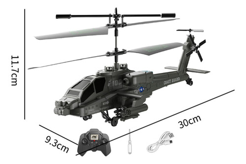 Helicóptero De Control Remoto Con Luces Coleccionables, 1
