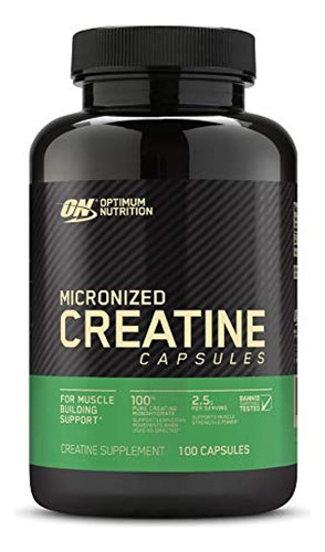 Cápsulas De Monohidrato De Creatina Micronizada De Optimum N