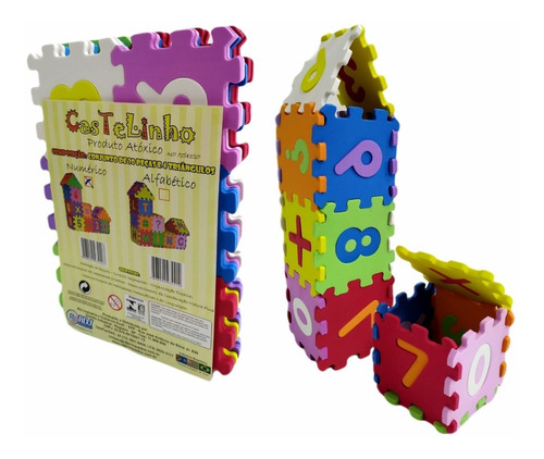 Brinquedo Pedagógico Educativo Castelinho Numérico Em Eva