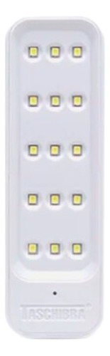 Mini Luminaria Luz De Emergencia Led Tle Mini Taschibra Branco