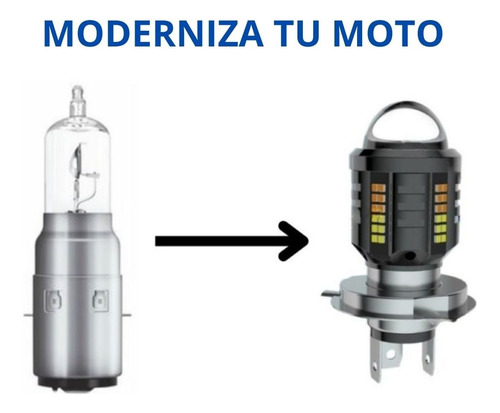 Faro Led Proyector Bicolor Motocicleta Vento Terra 170 S
