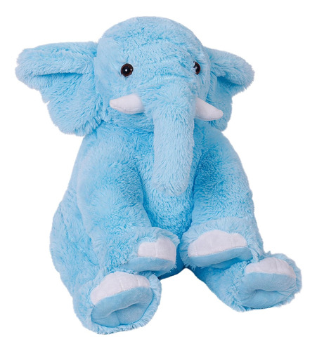 Peluche Gigante De Elefante Super Suave Color Azul