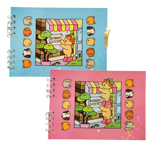 Livro Colorir Bobbie Goods 50 Folhas Pintar Ursinho Desenhos Cor Capa Rosa