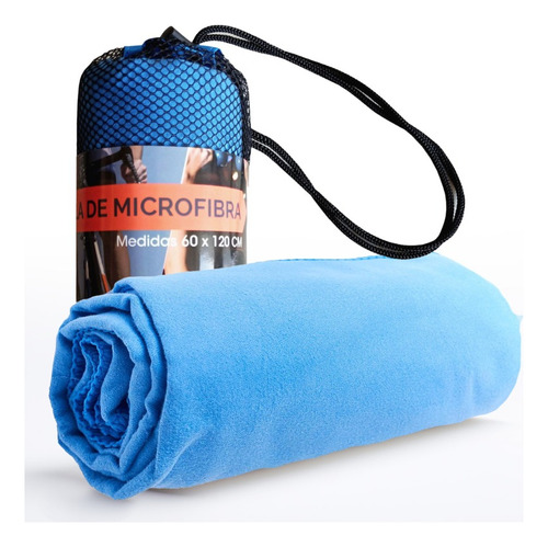 Toalla De Microfibra Terry Azul Pro Outdoor