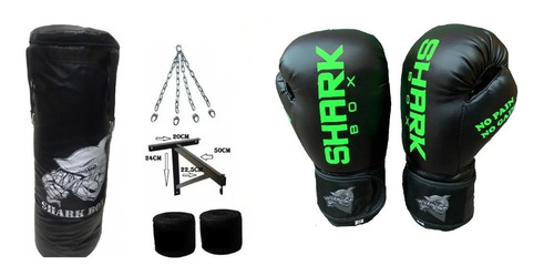 Kit Boxeo,bolsa De Lona 1,50mts S/relleno+cadenas+soporte+ve