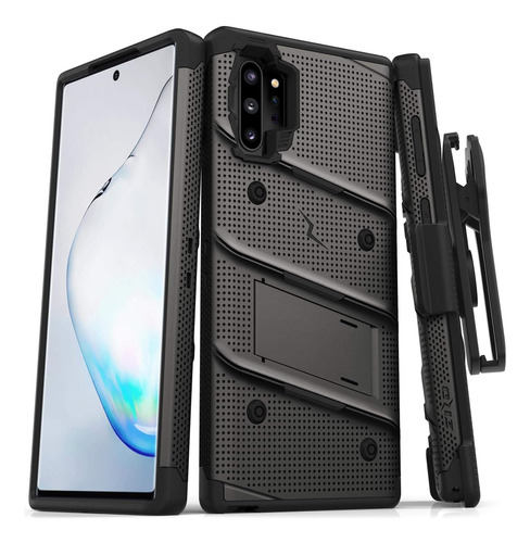 Funda Para Galaxy Note 10 Plus Zizobolt+holster Gray/black