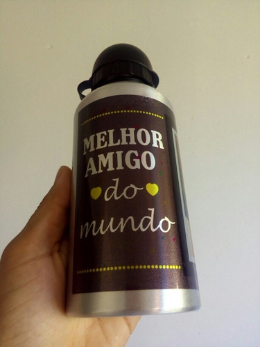 Garrafa Alumínio Melhor Amigo/a Do Mundo Presente