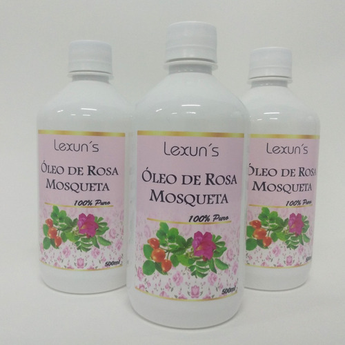 Oléo De Rosa Mosqueta Puro Lexuns 500ml Rosa Mosqueta