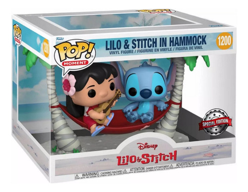 Funko Pop 1200 Lilo & Stitch In Hammock Movie Moment